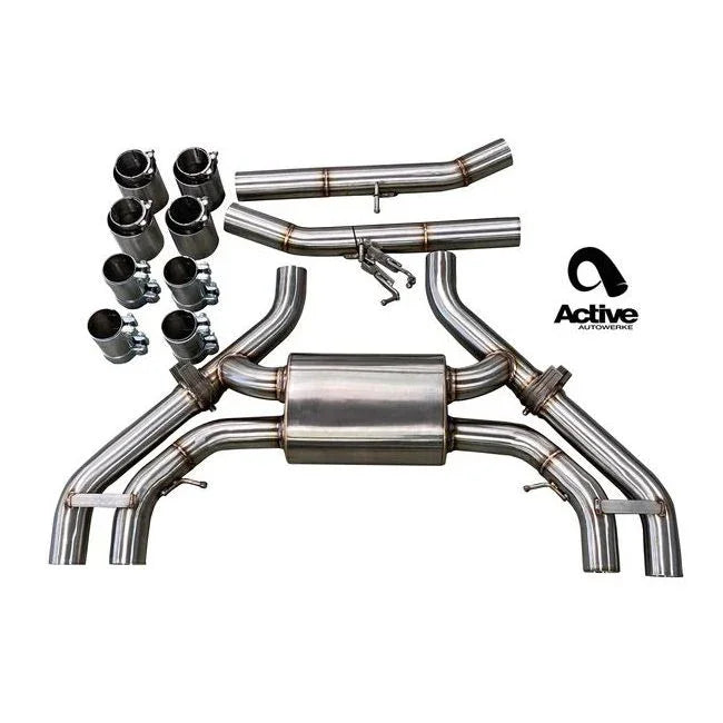 Active Autowerke BMW X3M/X4M (F97/F98) Valved Rear Axle-Back Exhaust