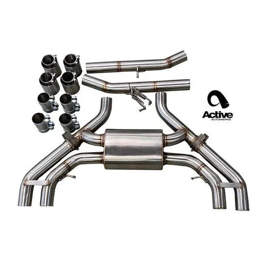 Active Autowerke BMW X3M/X4M (F97/F98) Valved Rear Axle-Back Exhaust