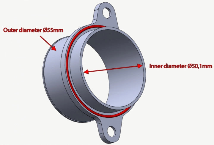 do88 Porsche 911 Turbo/GT2 (997.1) 2007-09 Adapter, 50mm Compressor Housing