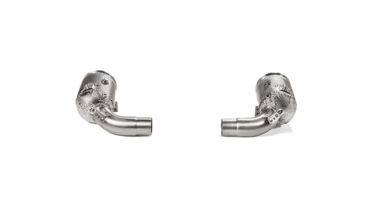 Akrapovič Porsche 911 Carrera/S/4/4S/GTS/Cabriolet (992) Link Pipe Set with Cat (Stainless Steel)
