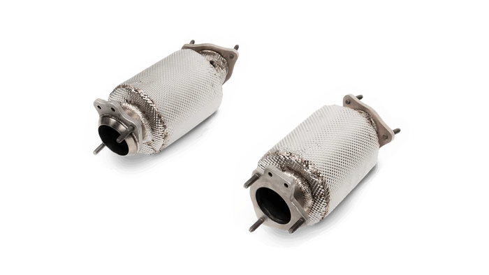 Akrapovič Chevrolet Corvette Stingray (C8) 2020-2024 Link Pipe Set without Cat (Stainless Steel)