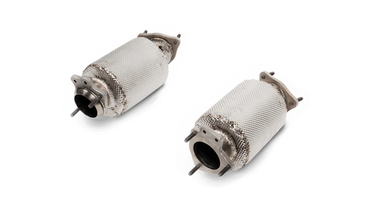 Akrapovič Chevrolet Corvette Stingray (C8) 2020-2024 Link Pipe Set without Cat (Stainless Steel)