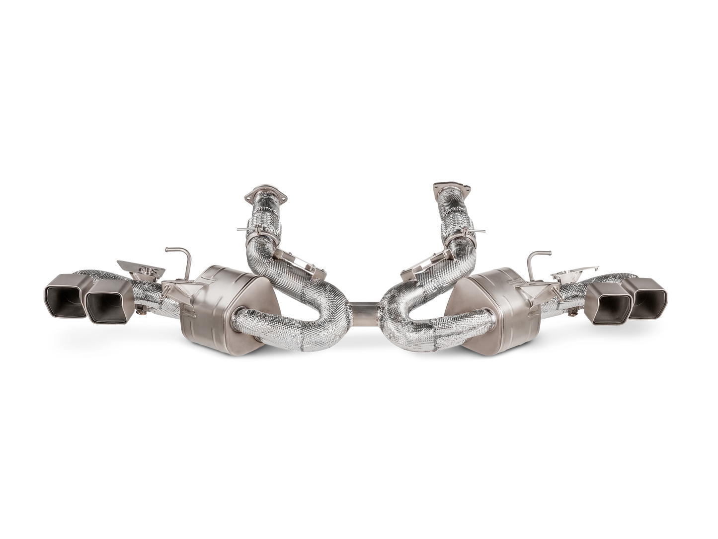 Akrapovič Chevrolet Corvette Stingray (C8) OPF/GPF 2020-2024 Slip-On Line Titanium Exhaust System