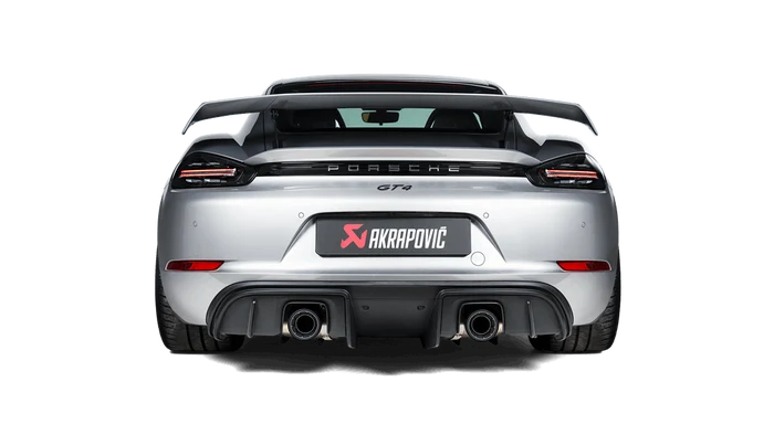 Akrapovič Porsche 718 Cayman GTS 4.0/Boxster GTS 4.0/GT4/Spyder (2020-2024) Slip-On Race Line Titanium Exhaust System