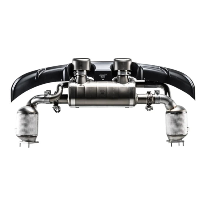 Akrapovič Porsche 911 Carrera/S/4/4S/GTS (991.2) Link Pipe Set with Cat (Stainless Steel)