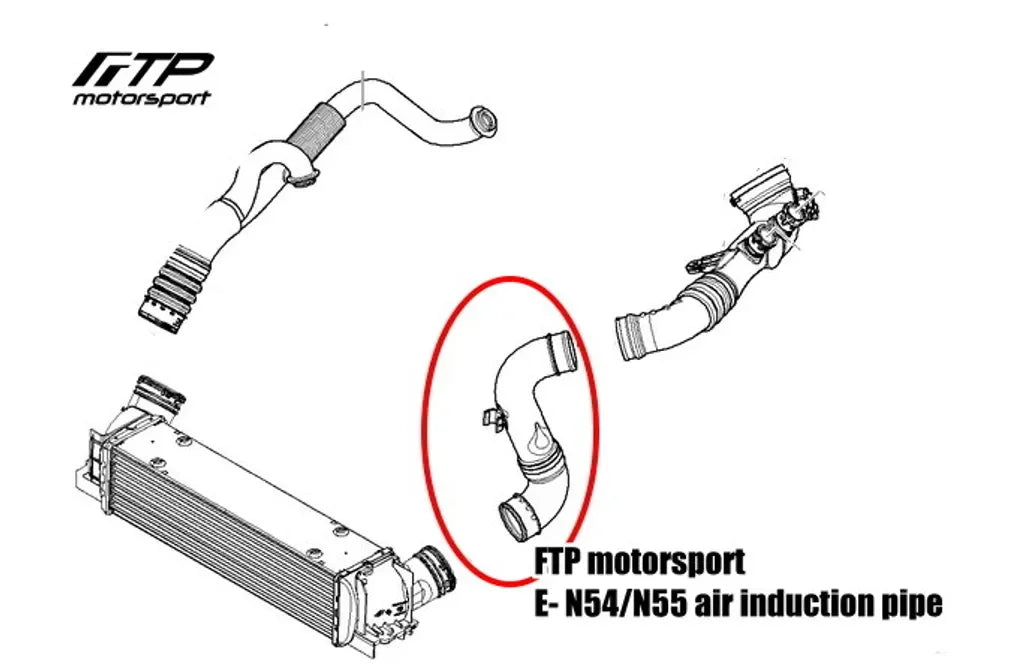 FTP Motorsport BMW N54/N55 (E8X/E9X) Air Induction Pipe