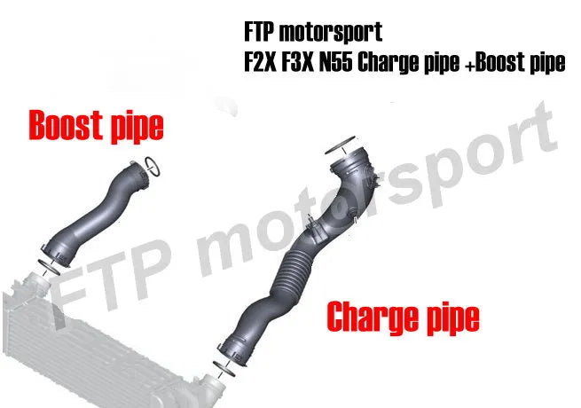 FTP Motorsport BMW N55 (F-Series) Charge Pipe + Boost Pipe Kit