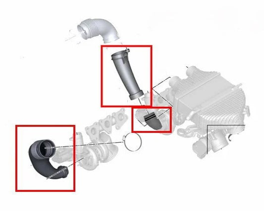 FTP Motorsport BMW S55 M2C/M3/M4 (F87/F80/F82/F83) Inlet Pipe Kit