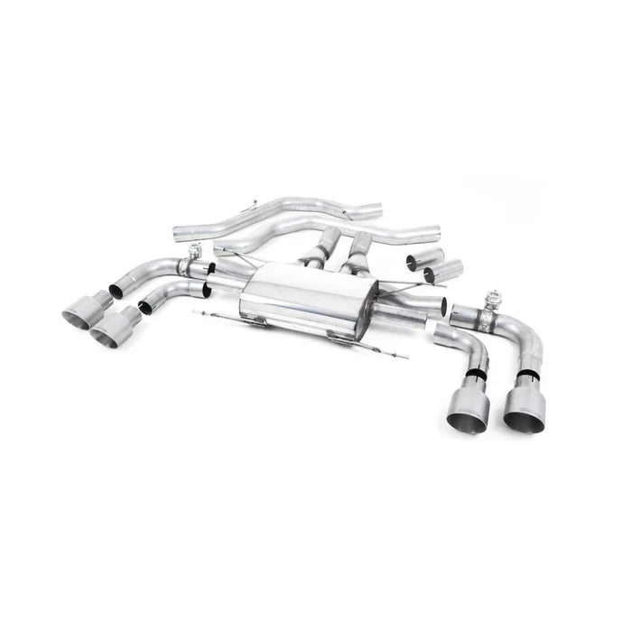 Milltek Sport Alfa Romeo Giulia Quadrifoglio 2.9 V6 Bi-Turbo Front Pipe-Back Exhaust System