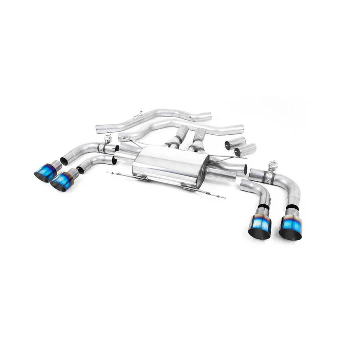 Milltek Sport Alfa Romeo Giulia Quadrifoglio 2.9 V6 Bi-Turbo Front Pipe-Back Exhaust System