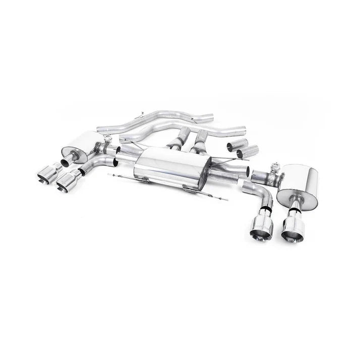 Milltek Sport Alfa Romeo Giulia Quadrifoglio 2.9 V6 Bi-Turbo Front Pipe-Back Exhaust System (EC Approved)