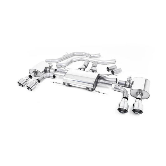 Milltek Sport Alfa Romeo Giulia Quadrifoglio 2.9 V6 Bi-Turbo Front Pipe-Back Exhaust System (EC Approved)