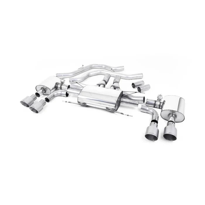 Milltek Sport Alfa Romeo Giulia Quadrifoglio 2.9 V6 Bi-Turbo Front Pipe-Back Exhaust System (EC Approved)