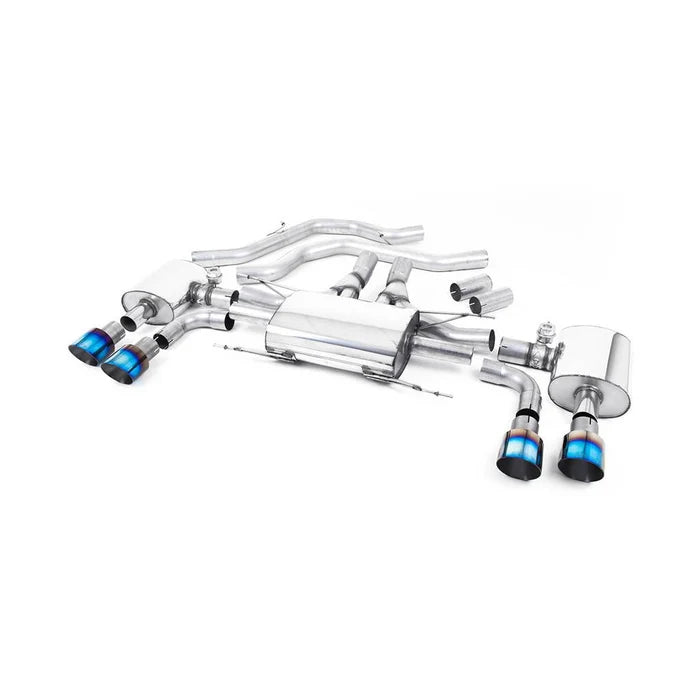 Milltek Sport Alfa Romeo Giulia Quadrifoglio 2.9 V6 Bi-Turbo Front Pipe-Back Exhaust System (EC Approved)