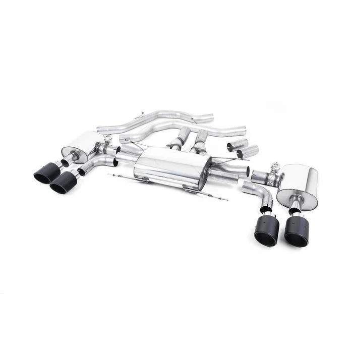 Milltek Sport Alfa Romeo Giulia Quadrifoglio 2.9 V6 Bi-Turbo Front Pipe-Back Exhaust System (EC Approved)