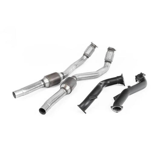 Milltek Sport Audi RS6/RS7 C7 4.0 TFSI Bi-Turbo Quattro Large Bore Downpipes and Hi-Flow Sports Cats