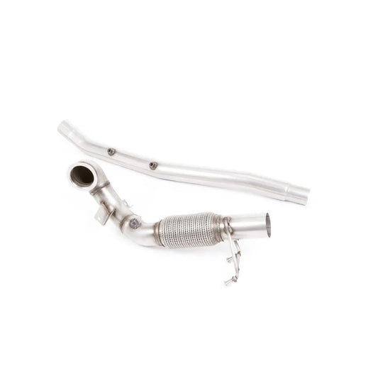 Milltek Sport Audi S3 8V Quattro 3-Door / VW Golf R MK7.5 2.0 TSI 300PS (2019-2020) Large-Bore Downpipe and De-Cat