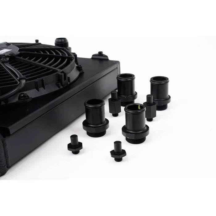 CSF Mitsubishi Evolution 7/8/9 Half Cooling Radiator w/ 12″ SPAL Fan