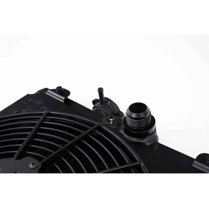 CSF Mitsubishi Evolution 7/8/9 Half Cooling Radiator w/ 12″ SPAL Fan